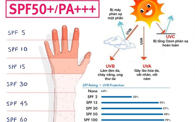 Chỉ số SPF trên kem chống nắng