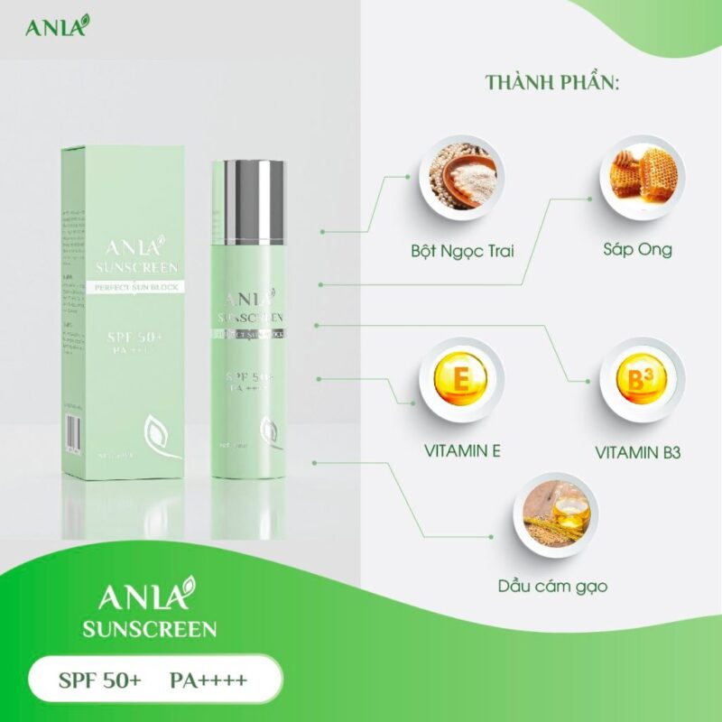 Kem chống nắng dưỡng trắng Anla Sunscreen