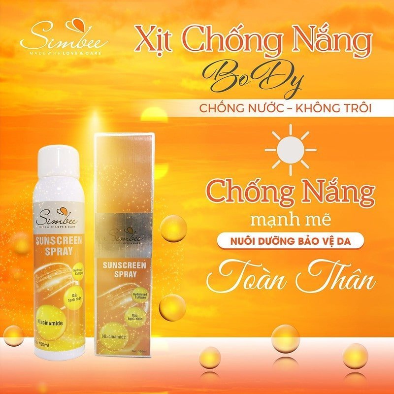 Xịt chống nắng Simbee