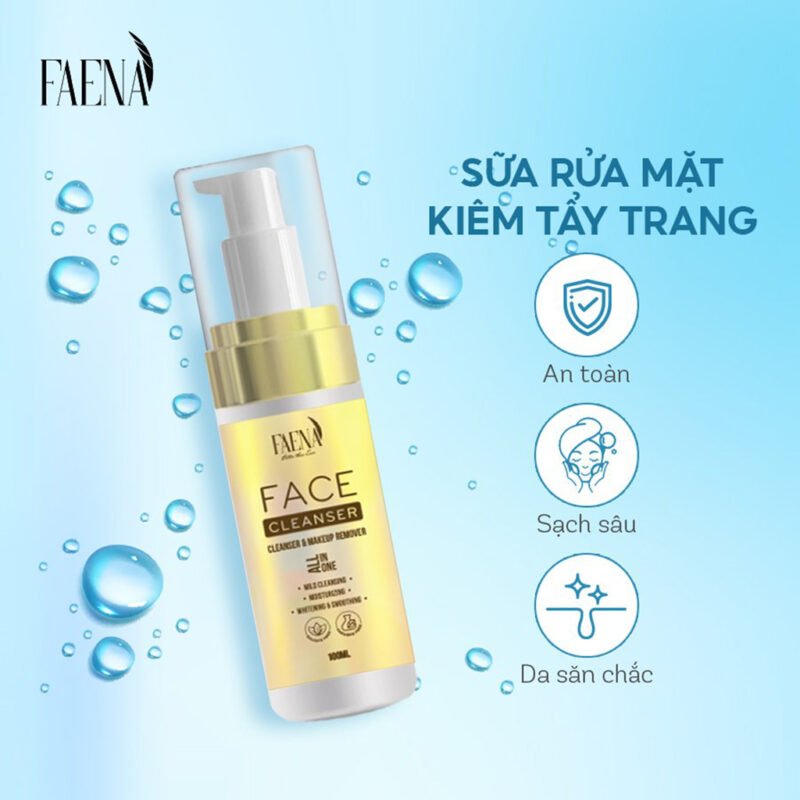 Sữa rửa mặt kiêm tẩy trang Faena Face Cleanser