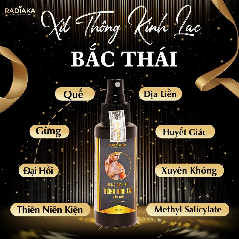 Xịt Thông Kinh Lạc Bắc Thái Radiaka