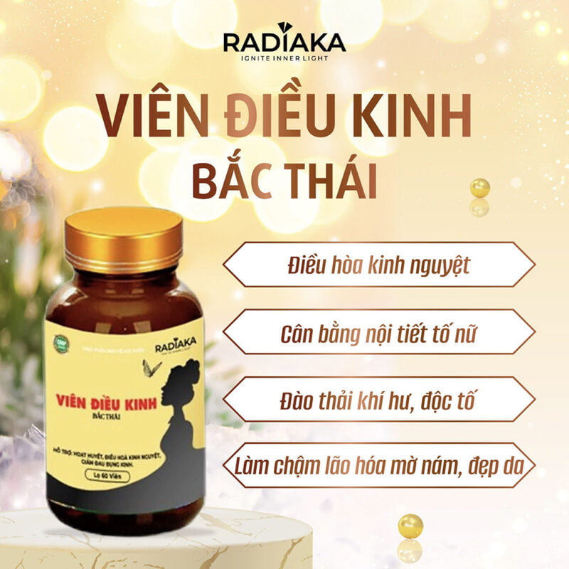 Viên điều kinh Bắc Thái Radiaka