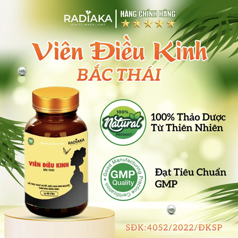 Viên điều kinh Bắc Thái Radiaka