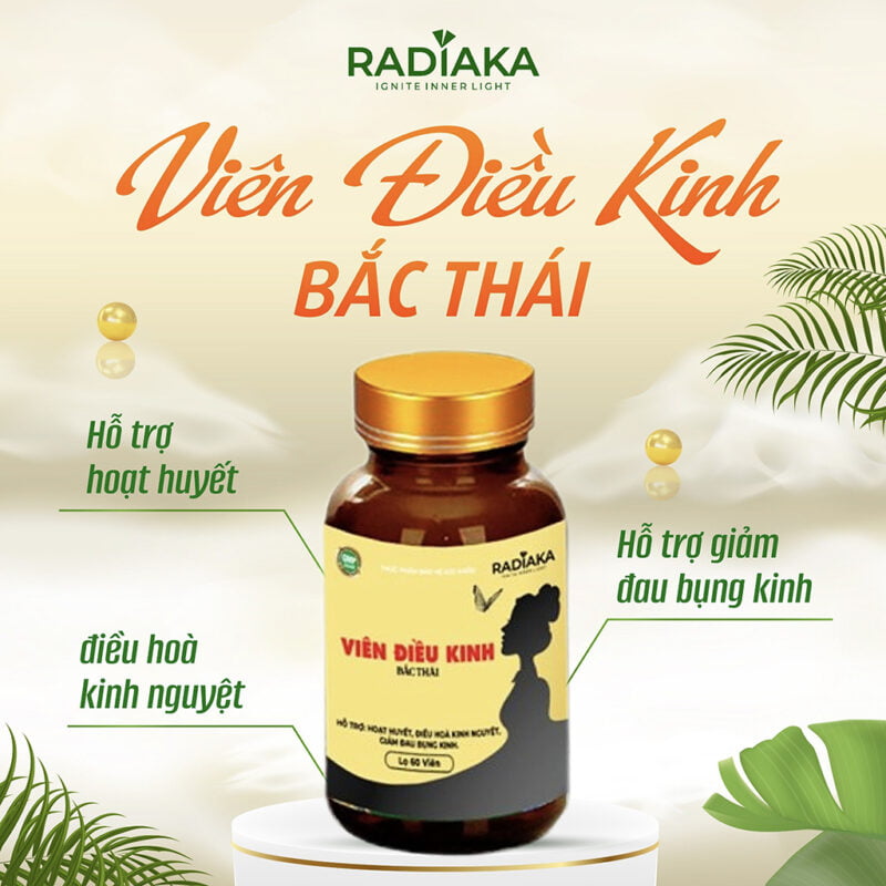 Viên điều kinh Bắc Thái Radiaka