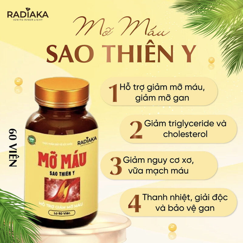 Viên uống mỡ máu Radiaka