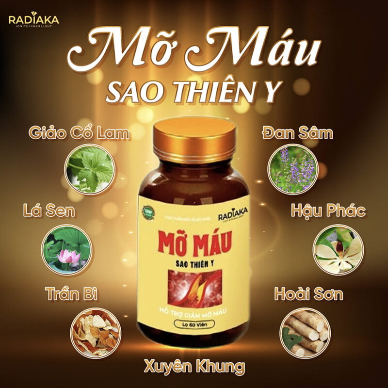 Viên uống mỡ máu Radiaka