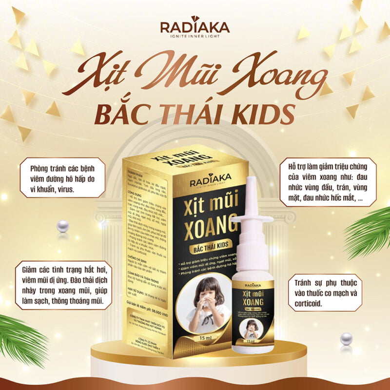 Xịt mũi xoang Bắc Thái Kids